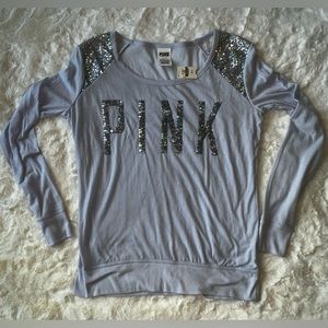 NWT Victoria’s Secret PINK Bling Sequins Top - size small